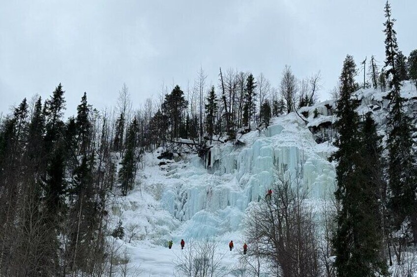 Ice Waterfall Tour in Korouoma
