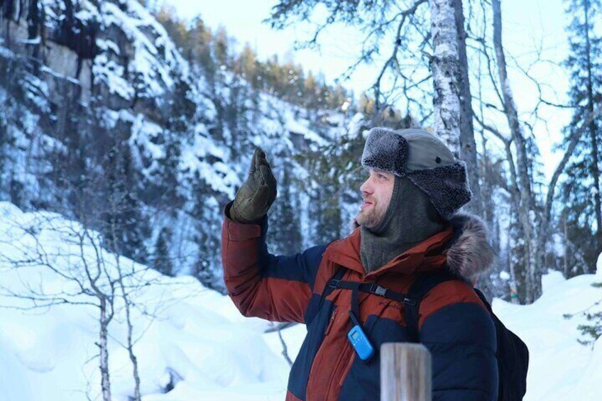 Frozen Waterfalls Hike through Korouoma Canyon