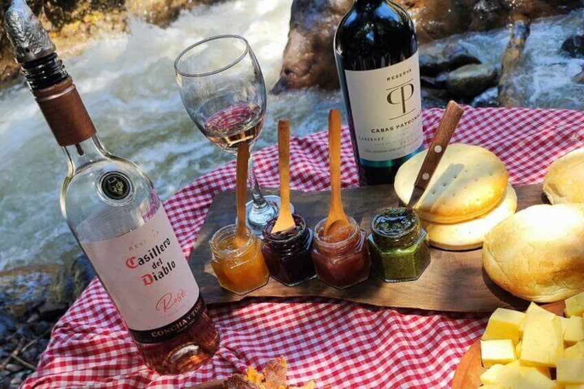 Wine and Food Tasting with Hiking near Santiago