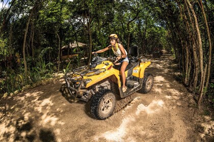 Guided Tour to Native Park Playa del Carmen with ATV & Zipline Adventures