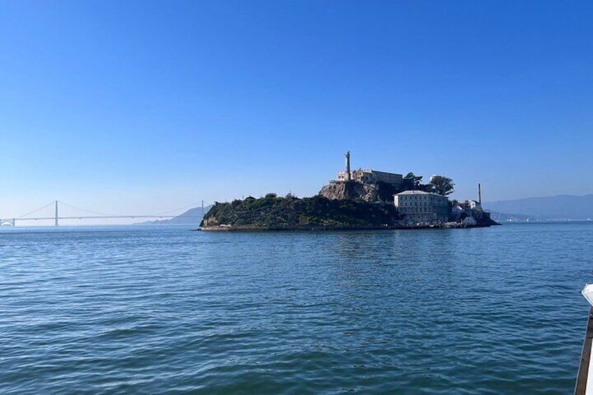 View to Alcatraz Island from the ferry