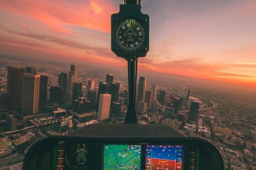 DTLA Lights - Your private sunset and night helicopter tour