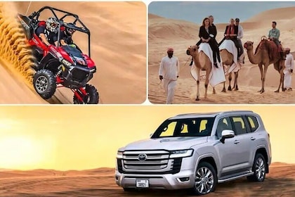 Desert Safari with Quad Bike Camel ride ,SandBoarding ,InalndSea