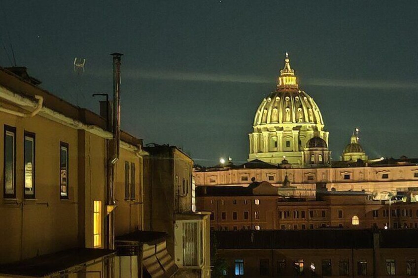 Elegant Rome by night tour and dinner in a local restaurant