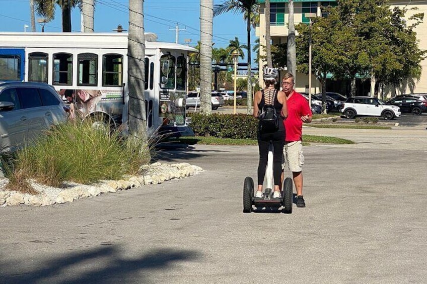 Tours include a brief training session in which the guide will train each person on how to ride the Segway.