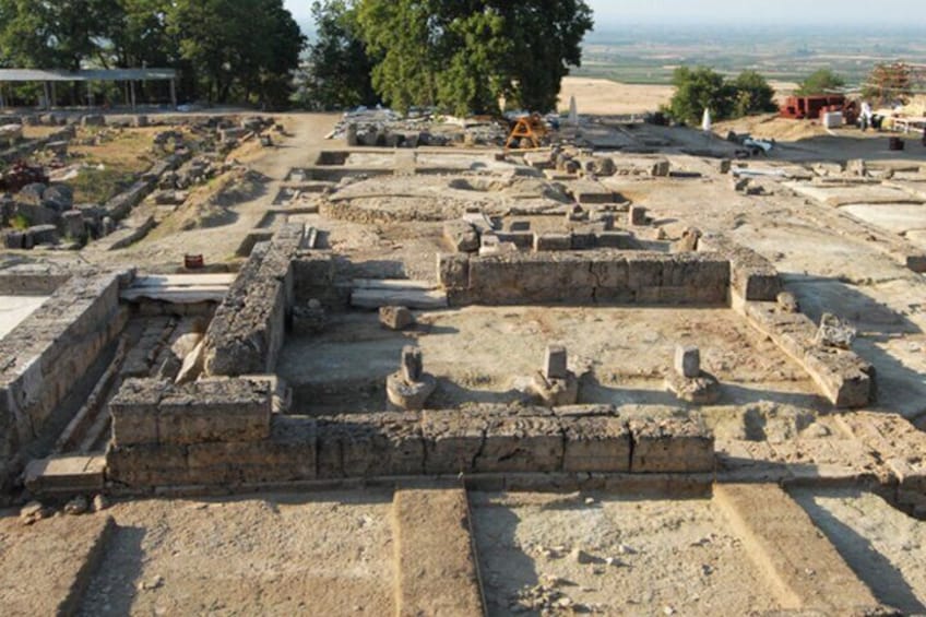 ancient town of pella 
the capital of Macedonia 
