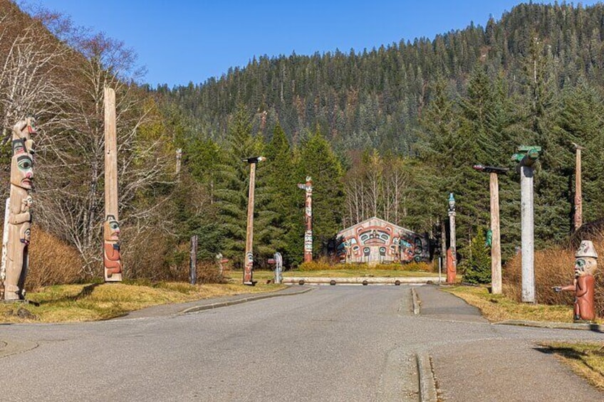 The largest totem pole park in Southeast Alaska.