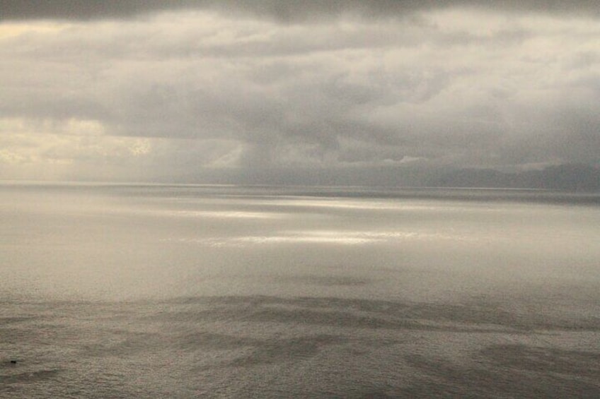 The view out over False Bay from the cliffs of the Cape Point Nature Reserve