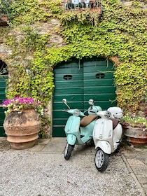 Explora las colinas ondulantes de Lucca en una Vespa 125 Primavera