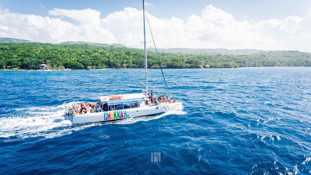 Picture 2 for Activity Montego Bay: Dunns Catamaran Sail & Snorkel with Zipline