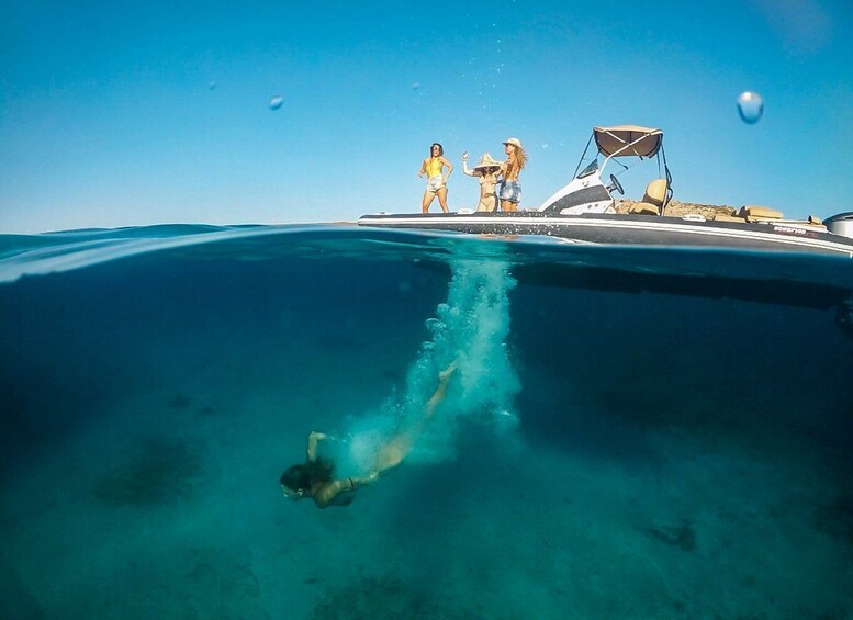 Picture 26 for Activity Mykonos: Customized Private RIB Cruise with Swim Stops