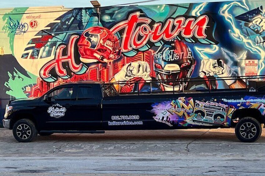 2 Hours H- Town Tour with 15ft Open Air Party Truck On Wheels