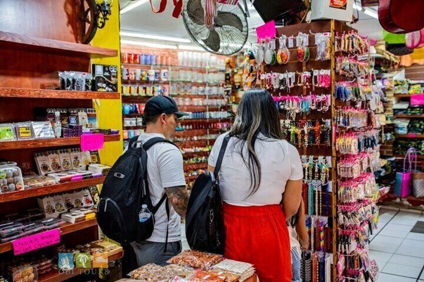 Buying some souvenirs