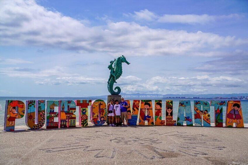 2024 Puerto Vallarta Iconic Letters at the Malecon.