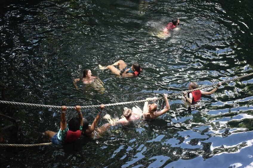 Swim in 2 beautiful cenotes