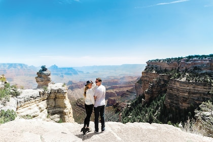Visite aérienne et terrestre du parc national du Grand Canyon et vol en hél...