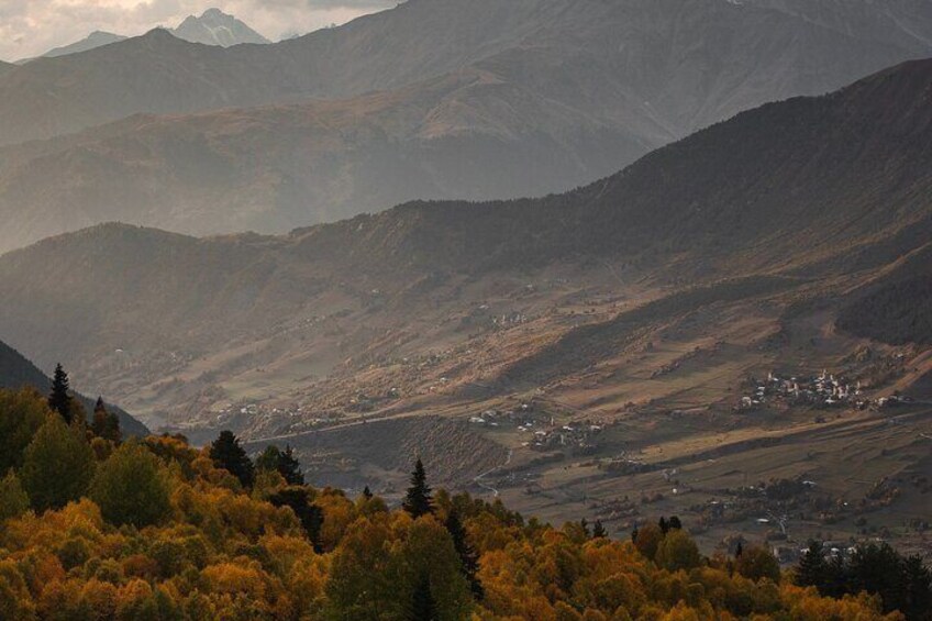 River Mulkura valley from TeTnuldi ski resort.