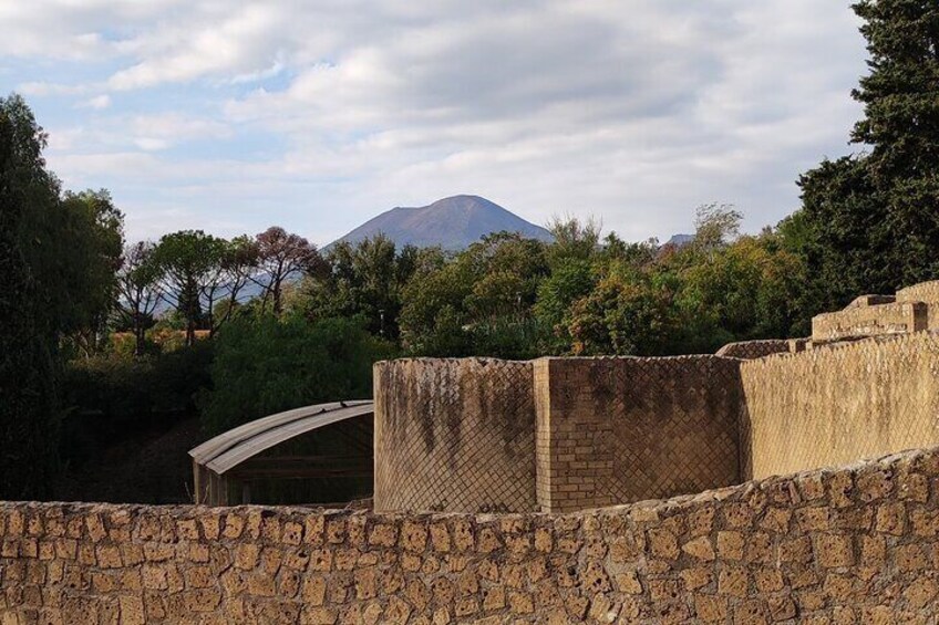 Group tour in Pompeii with an archaeologist