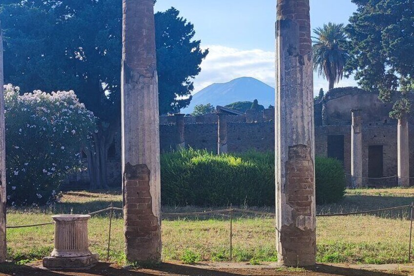 Group tour in Pompeii with an archaeologist