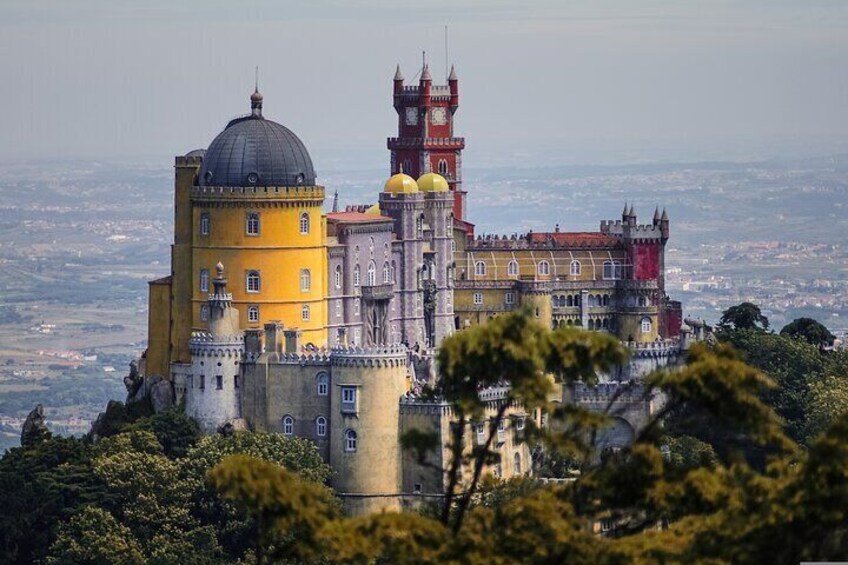 Tour to Sintra, Regaleira, Pena Palace and Cascais from Lisbon