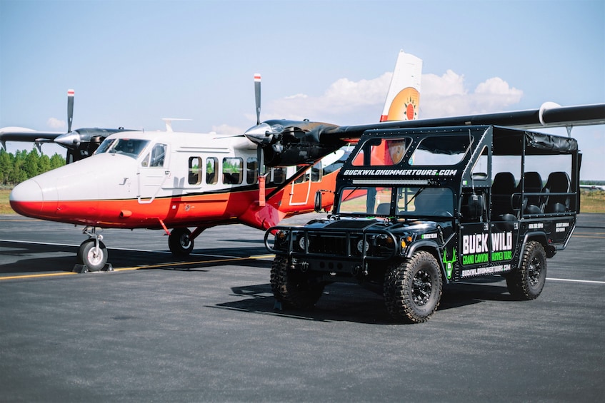 Grand Canyon South Rim Airplane Tour with optional Hummer