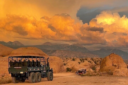 Tour al atardecer, Moab, todoterreno y zonas rurales pintorescas