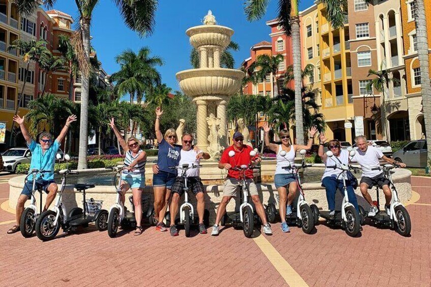 Guided Trike and Moped Tour in Downtown Naples