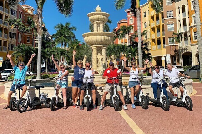 Guided Trike and Moped Tour in Downtown Naples