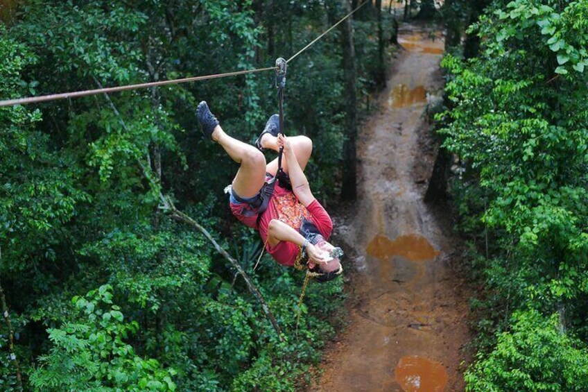 ATV and Zipline and Cenote Adventure with food included in Cancun