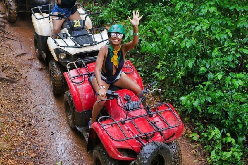 ATV and Zipline and Cenote Adventure with food included in Cancun