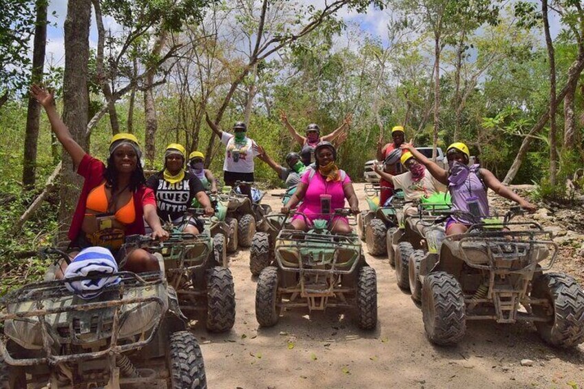 Experience ATV Park in Tulum with Ziplines Cenote and Snacks