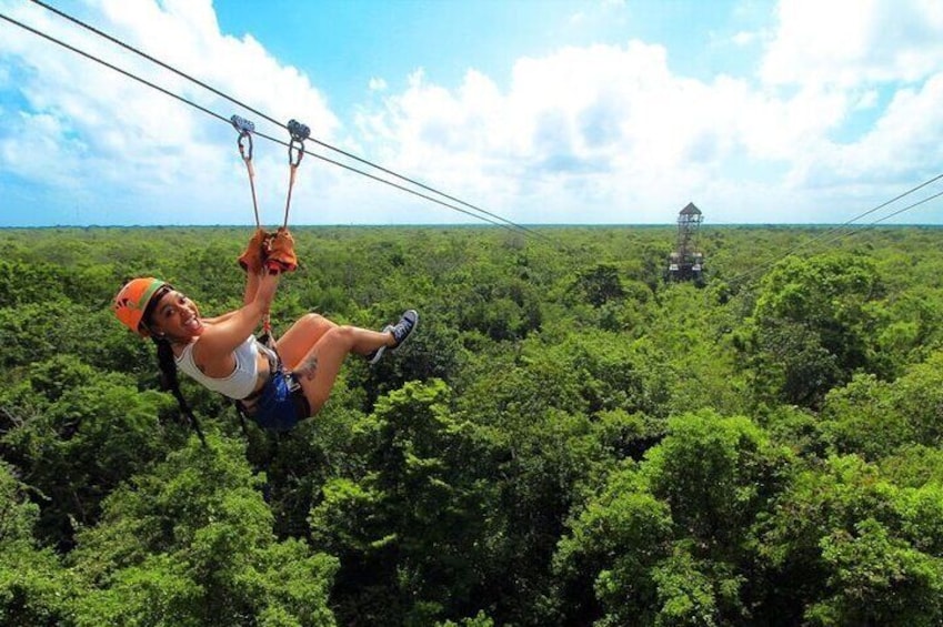 Experience ATV Park in Tulum with Ziplines Cenote and Snacks