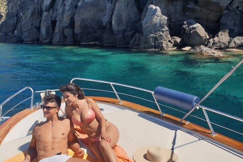 Private Tour of Ischia on Gozzo Fratelli Aprea 750 Open Cruise