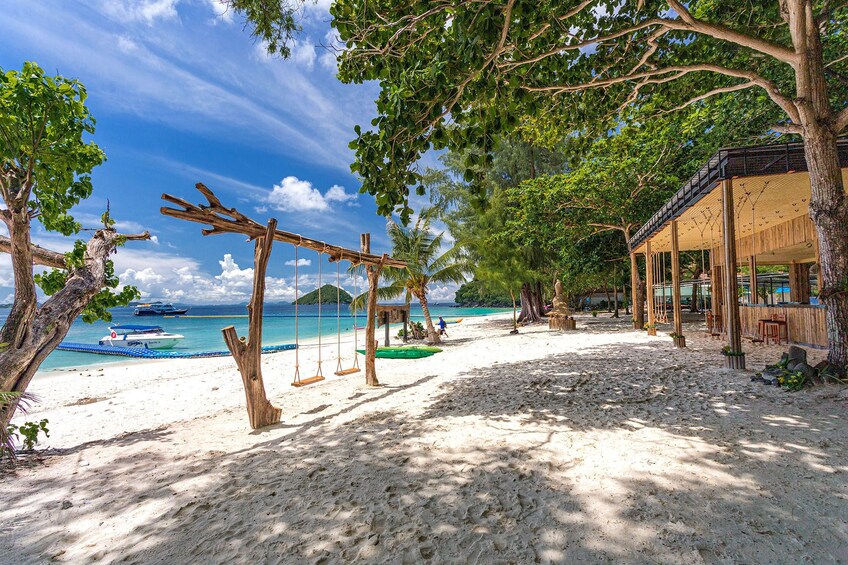 A day at the beach of Coral Island