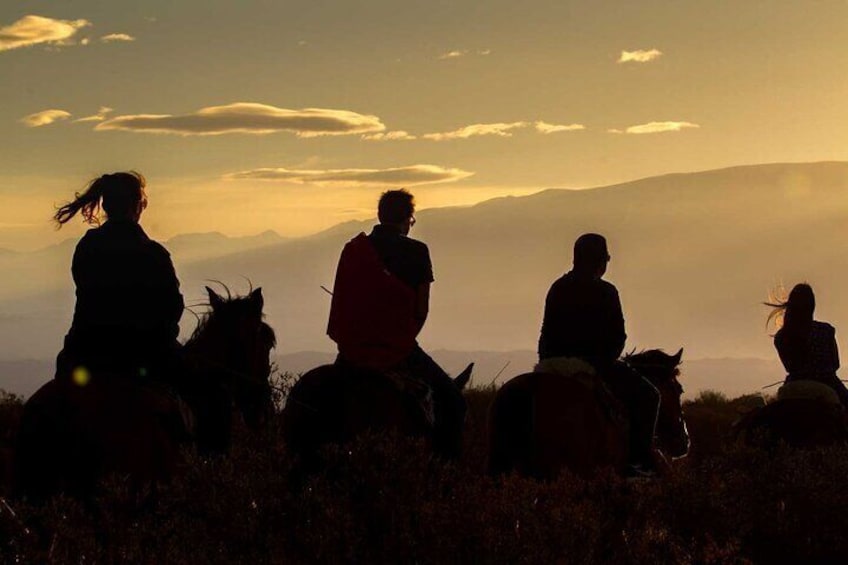 Sunset Horseback Riding Tour in Lunlunta with Dinner Included