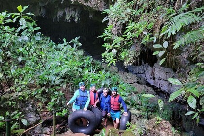 St. Herman's Cave Tubing with swimming in the Inland Blue Hole