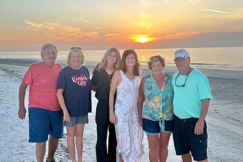 Sunset family photo opportunity of a lifetime