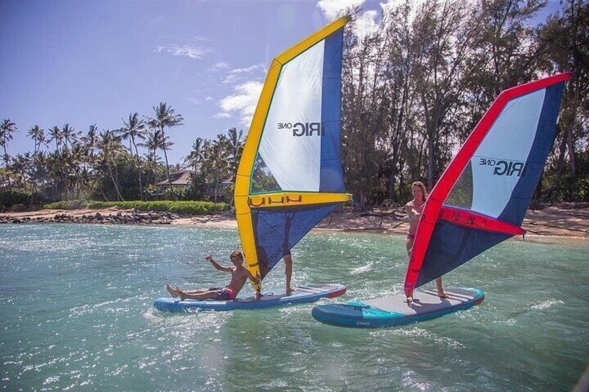 Childrens windsailing, Private, SUP Sailing Lesson, Harbor Cove Beach, Ventura Harbor, Ventura Ca