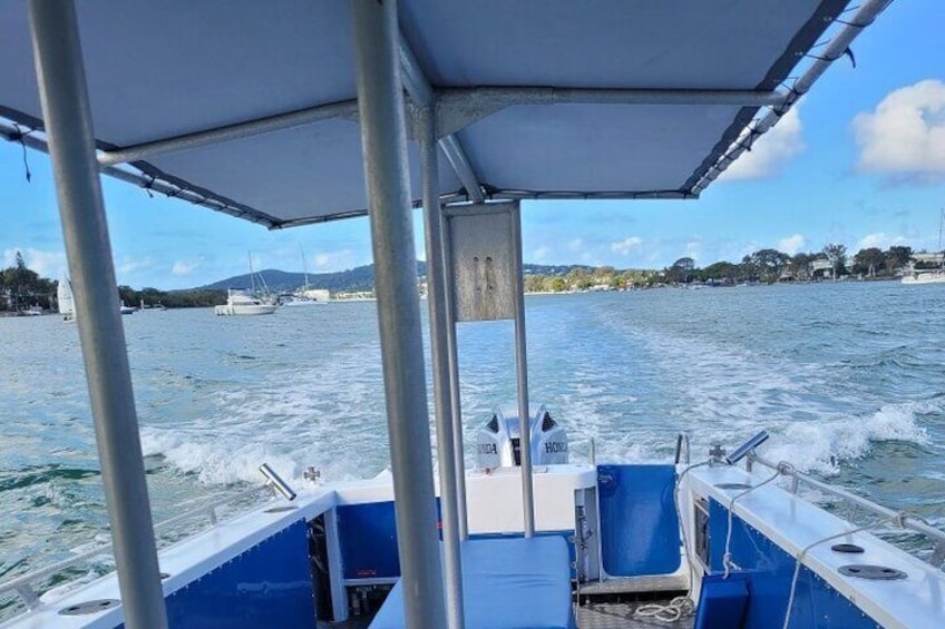 our charter vessel walk around enjoy the freedom not sitting in a jockey seat
