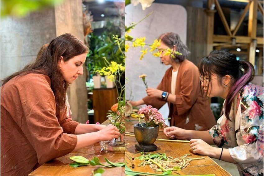 Japanese flower arranging (Ikebana) Experience/Workshop in Tokyo