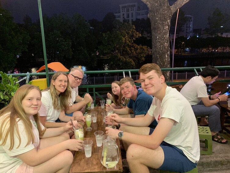 Saigon After Dark Jeep Tour: Night Street Food & Live Music Adventure