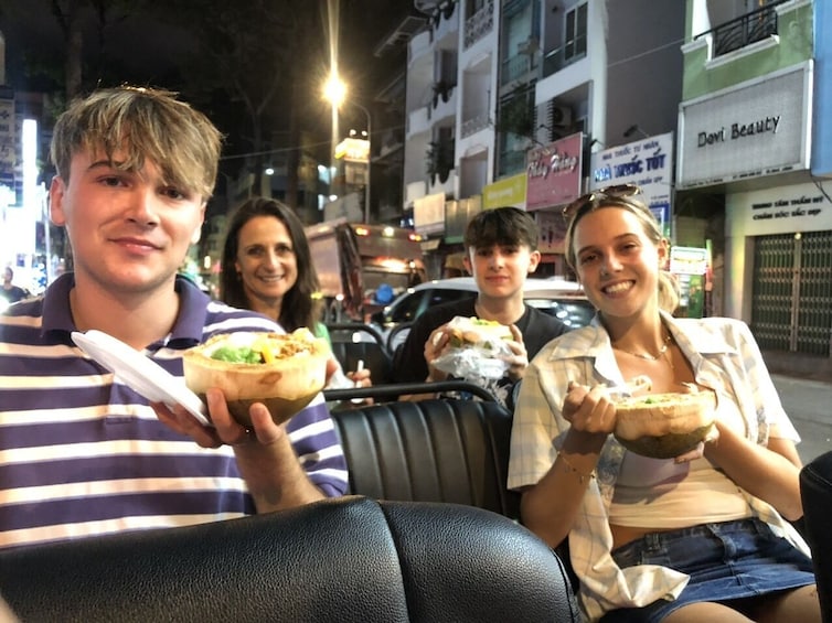 Saigon After Dark Jeep Tour: Night Street Food & Live Music Adventure