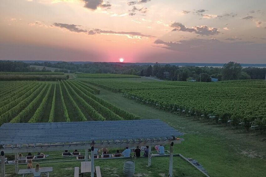 Traverse City Sunset Wine Tour on Old Mission Peninsula