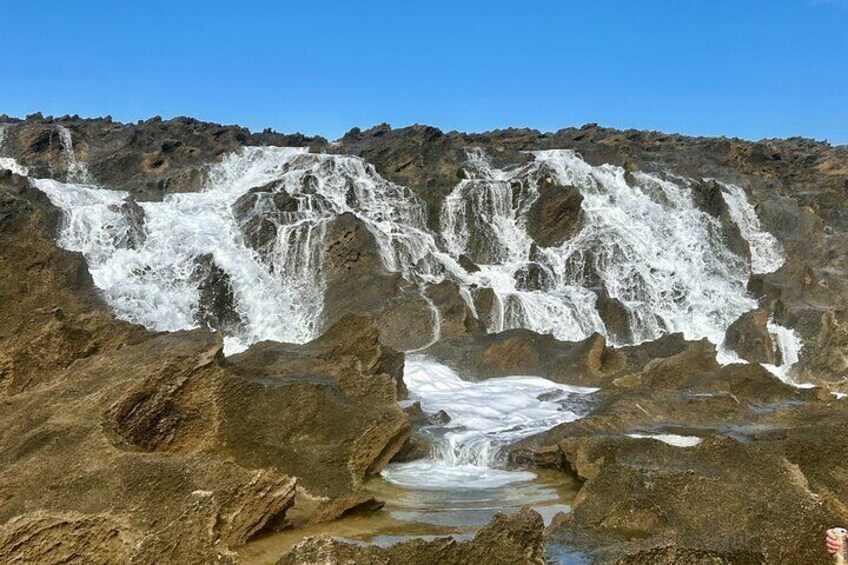 Charco Azul, Hidden Caves, Waterfalls, Beach, Free Adult Drinks 