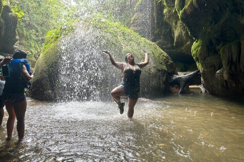 Charco Azul, Hidden Caves, Waterfalls, Beach, Free Adult Drinks 