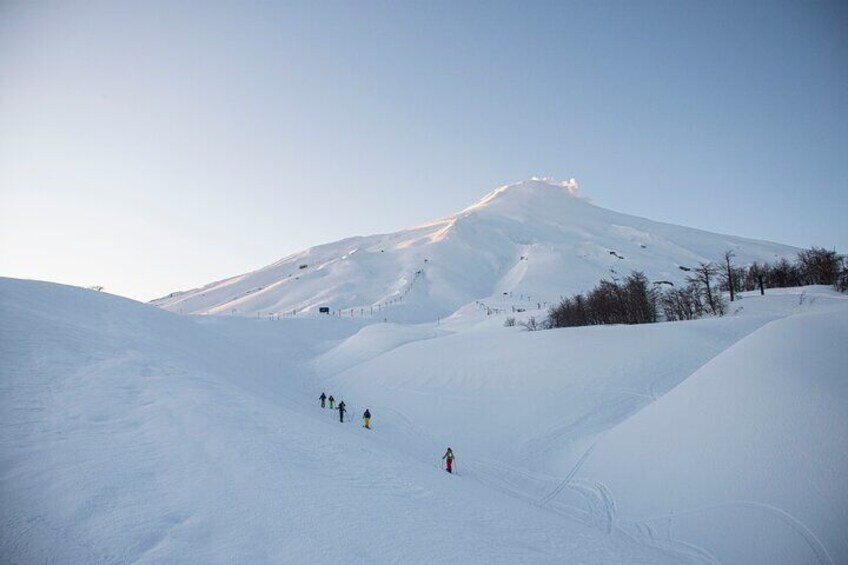 Ski and Traverse Villarrica Volcano to Geometric Hot Springs