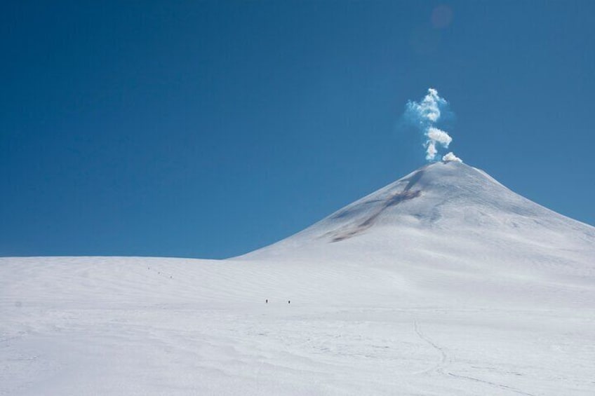 Ski and Traverse Villarrica Volcano to Geometric Hot Springs