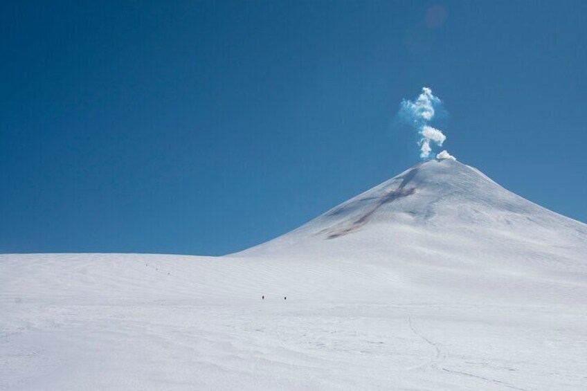 Ski and Traverse Villarrica Volcano to Geometric Hot Springs