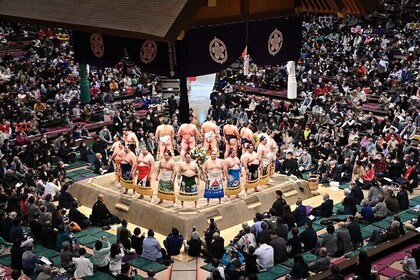 Premium Seat in Grand Sumo Tournament in Tokyo