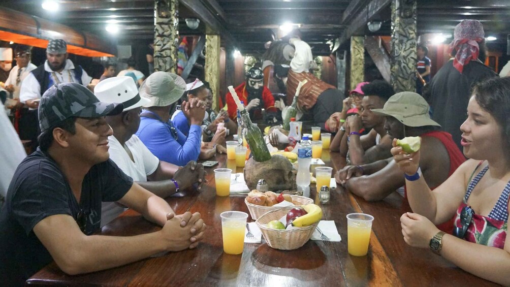 Picture 3 for Activity Isla Majahuitas: Pirate Ship Tour with Kayaking and Lunch